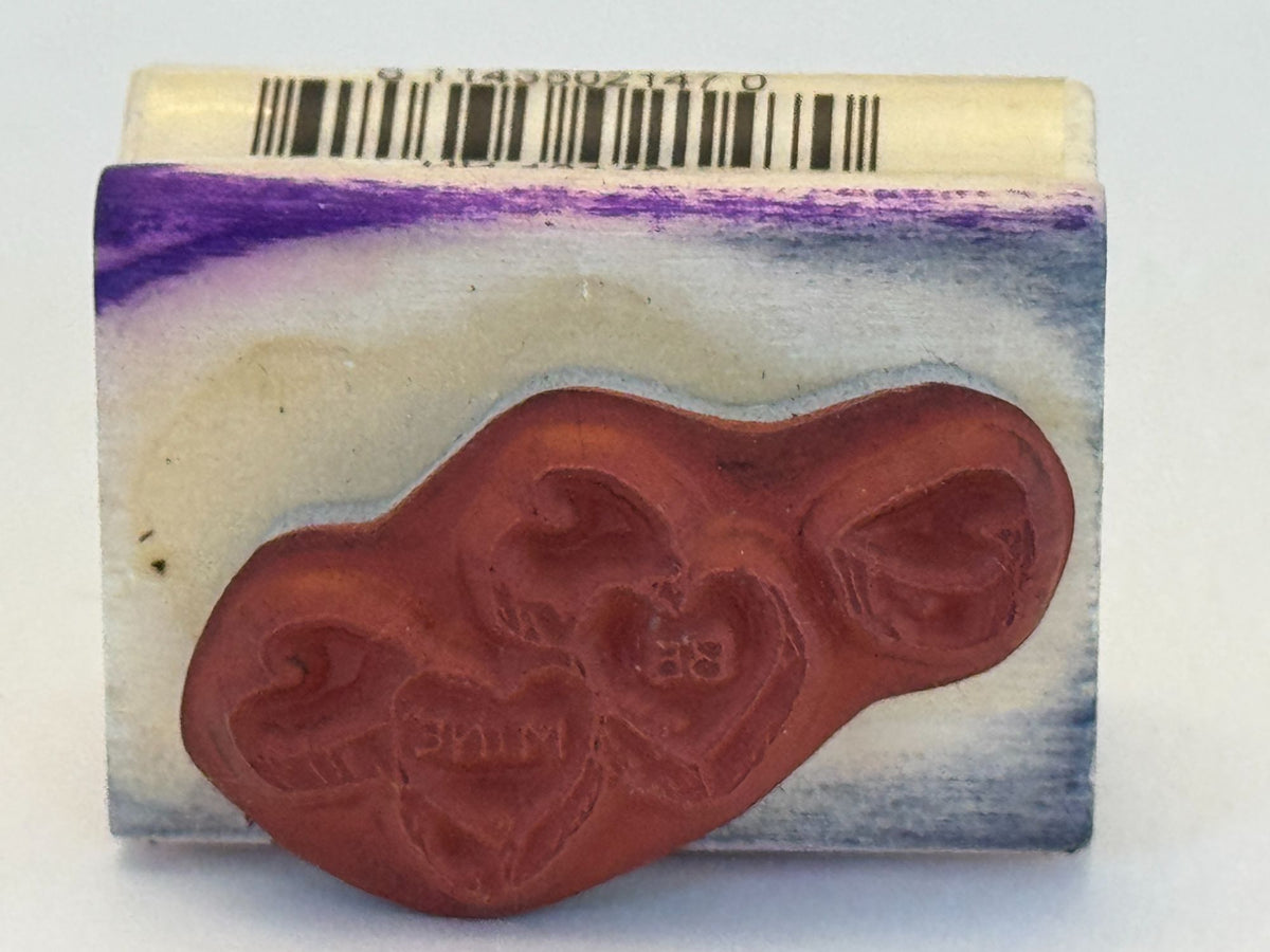 Uptown Rubber Stamp Valentine Hearts Candy Be Mine Holly Pond Hill Love Cards
