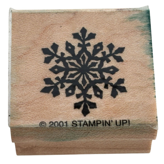 Stampin Up Rubber Stamp Snowflake Winter Holidays Christmas Card Making 3/4 Inch