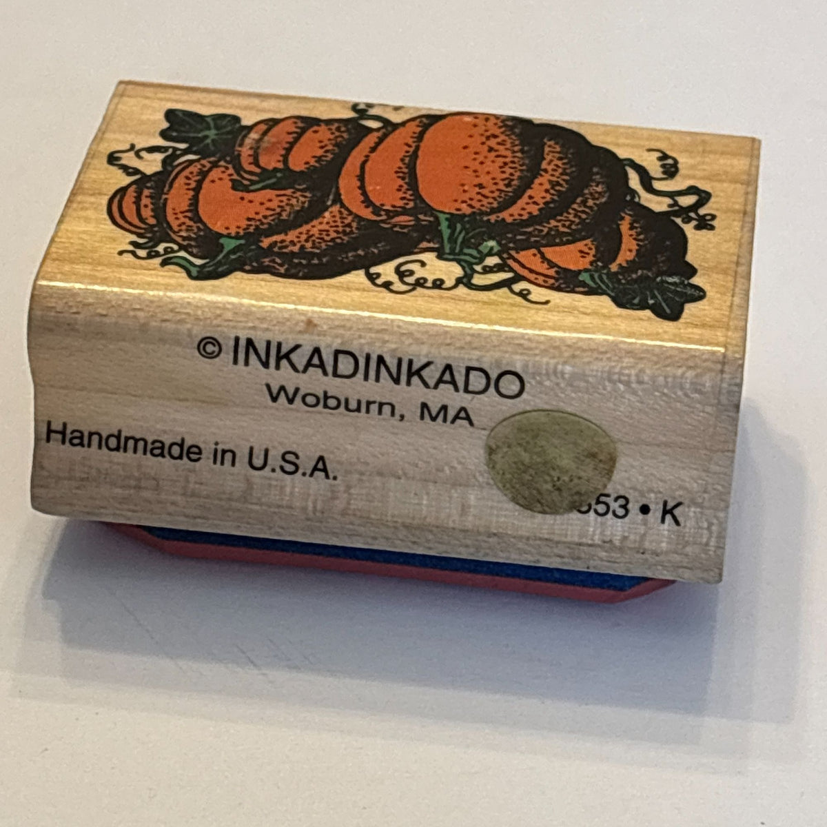 Inkadinkado Rubber Stamp Pumpkin Patch Fall Harvest Halloween Autumn Card Making Season