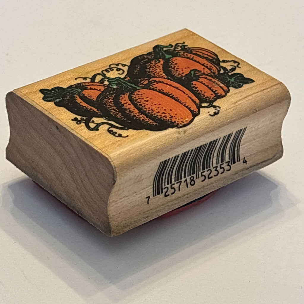 Inkadinkado Rubber Stamp Pumpkin Patch Fall Harvest Halloween Autumn Card Making Season