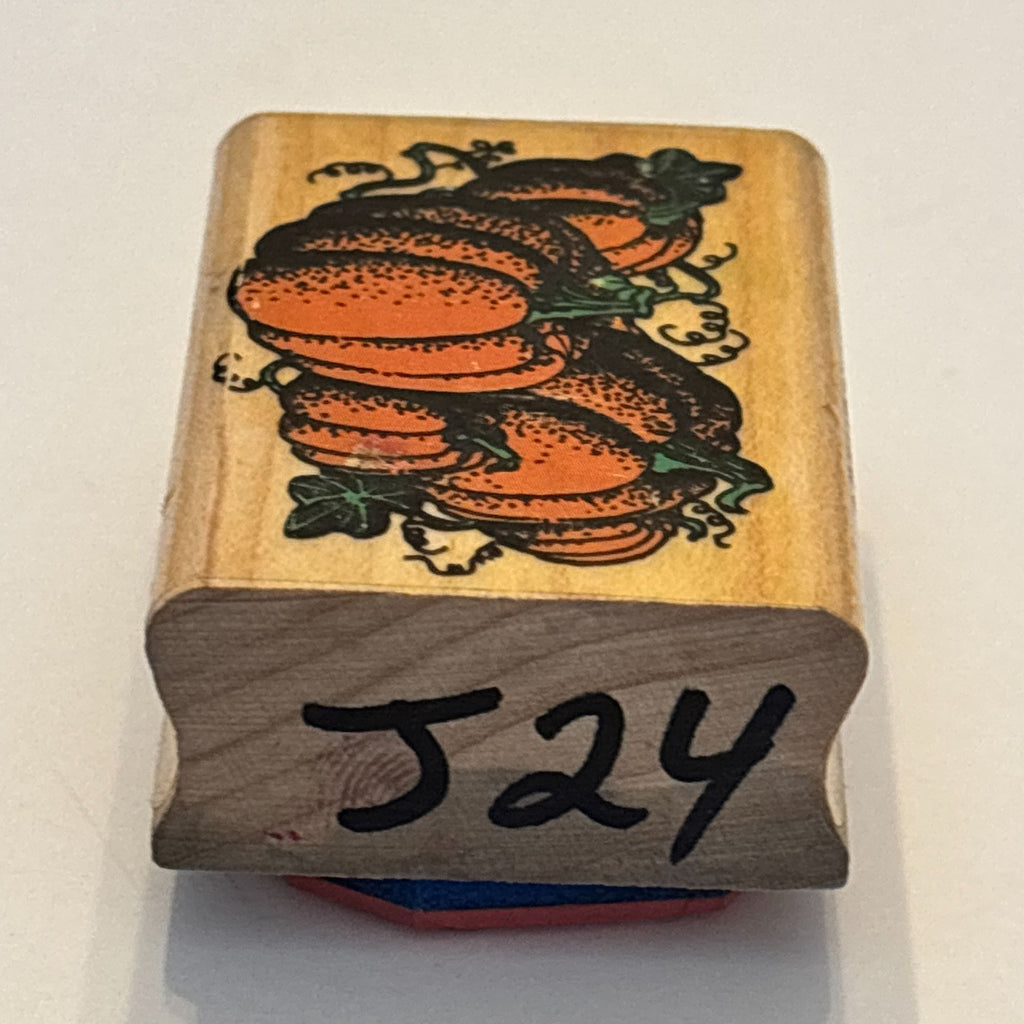 Inkadinkado Rubber Stamp Pumpkin Patch Fall Harvest Halloween Autumn Card Making Season