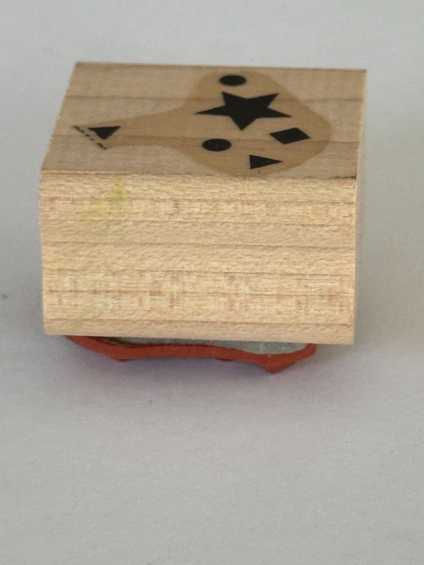 Stampin Up Rubber Stamp Geometric Shapes Star Confetti Background Circle Square