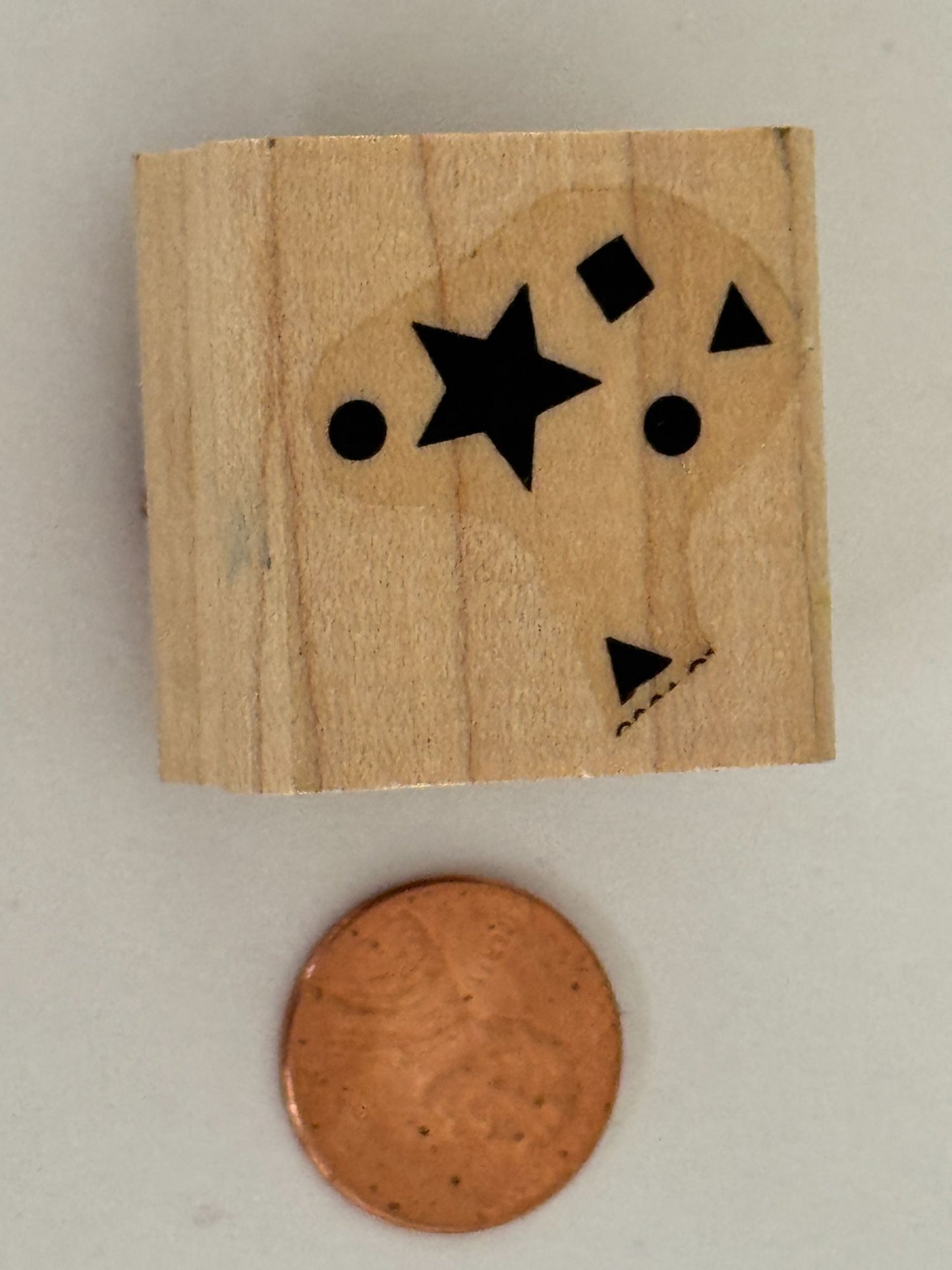 Stampin Up Rubber Stamp Geometric Shapes Star Confetti Background Circle Square