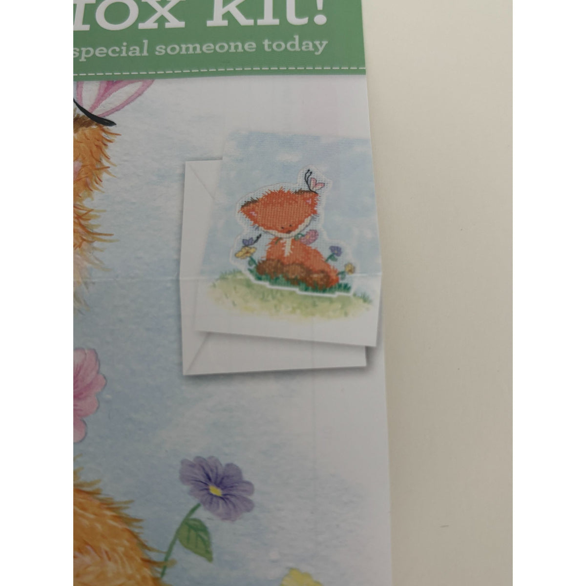 The World of Cross Stitching Cross Stitch Kit Greeting Card Fantastic Fox Animal
