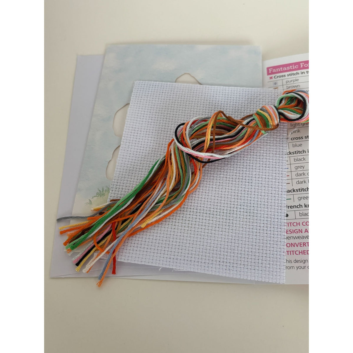 The World of Cross Stitching Cross Stitch Kit Greeting Card Fantastic Fox Animal