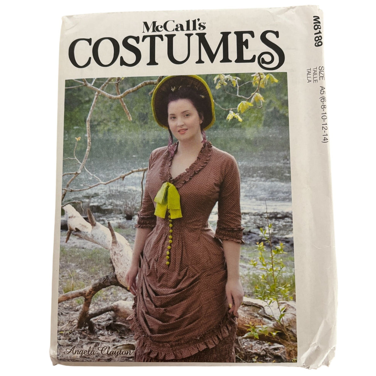 McCalls Sewing Pattern M8189 Angela Clayton Victorian Bustle Top Steampunk Historical Costume 1880s 6-14 Uncut