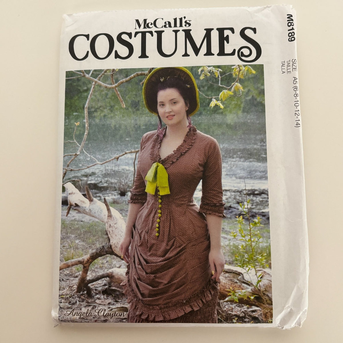 McCalls Sewing Pattern M8189 Angela Clayton Victorian Bustle Top Steampunk Historical Costume 1880s 6-14 Uncut