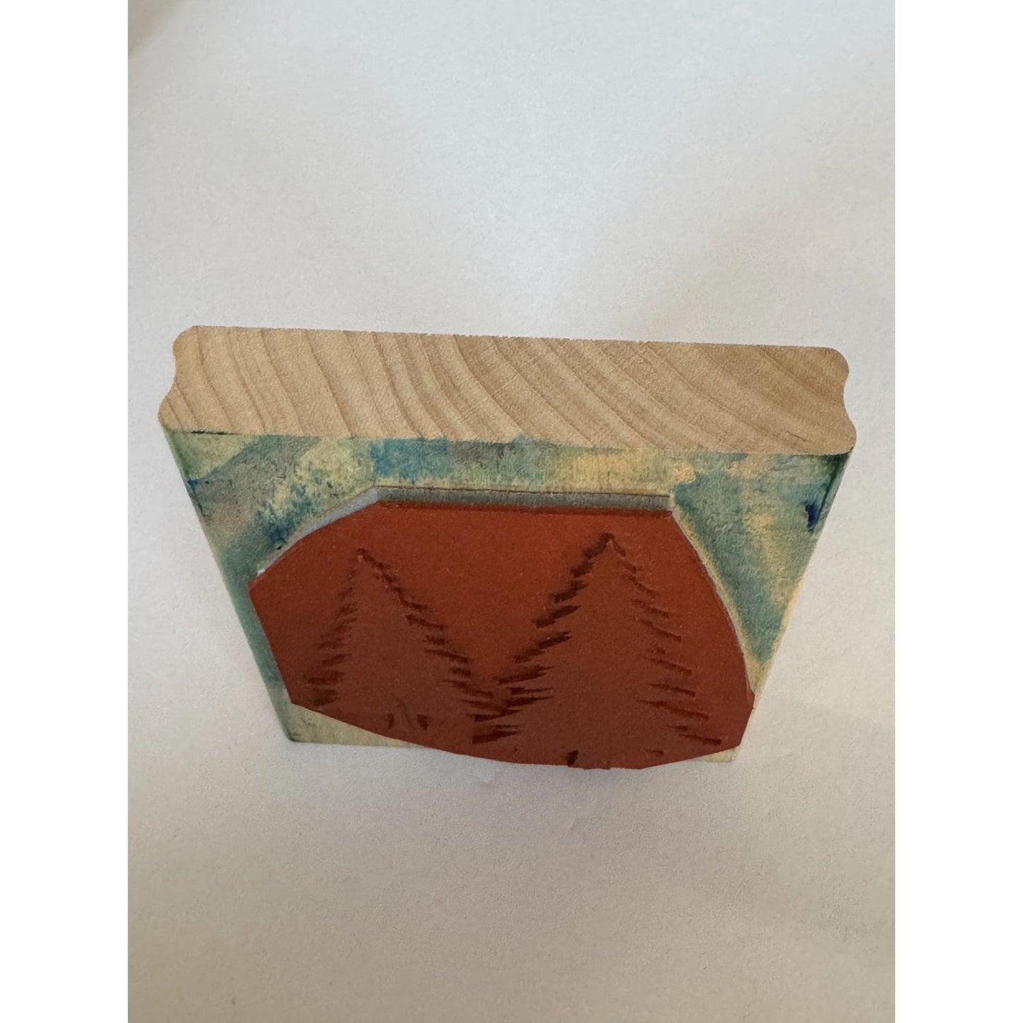 Stampin Up Rubber Stamp Evergreen Pine Tree Silhouette Christmas Card Making Big