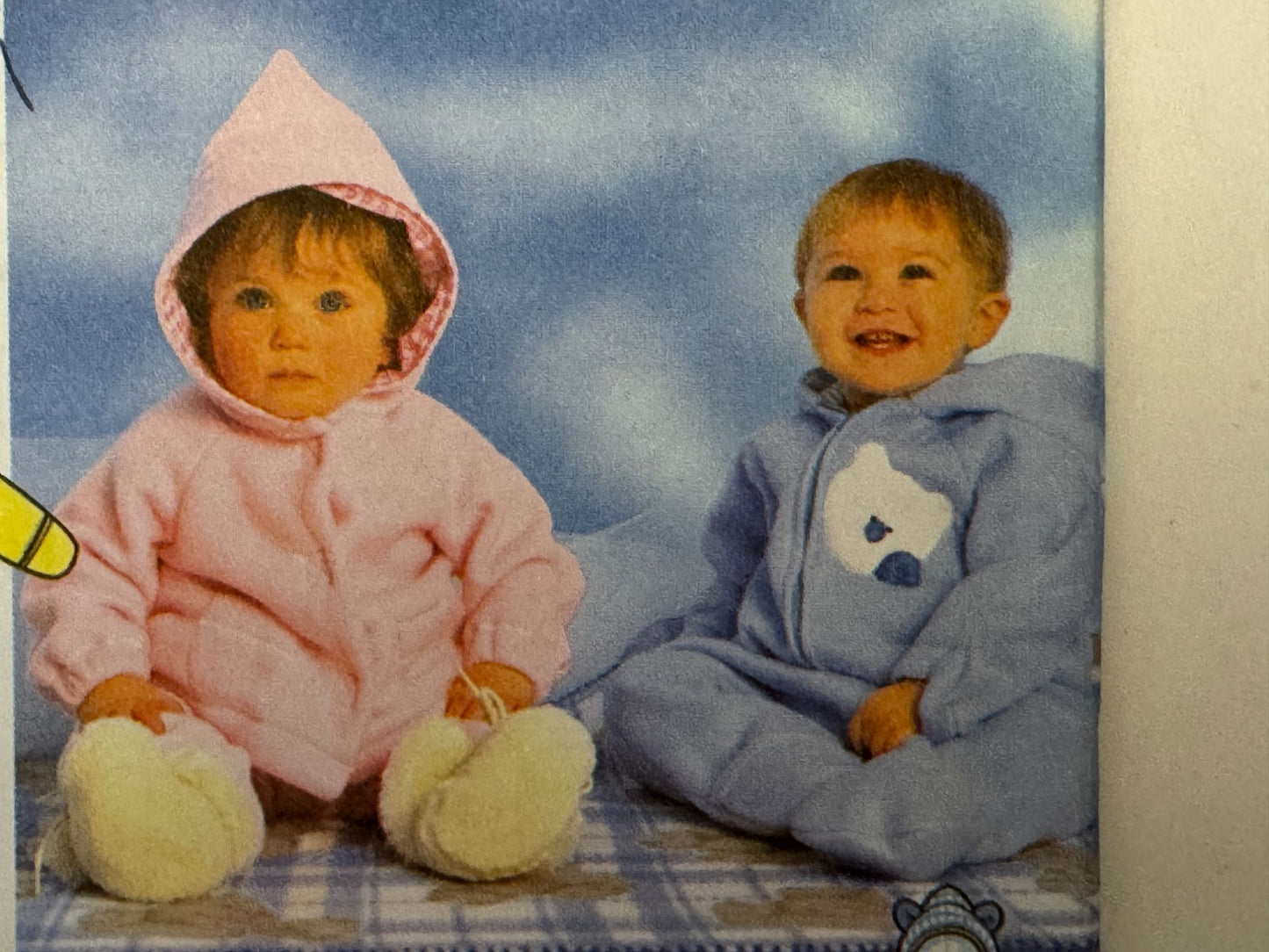 Simplicity Sewing Pattern 7807 Baby Romper Jacket Pants Blanket Winter NB 18M UC