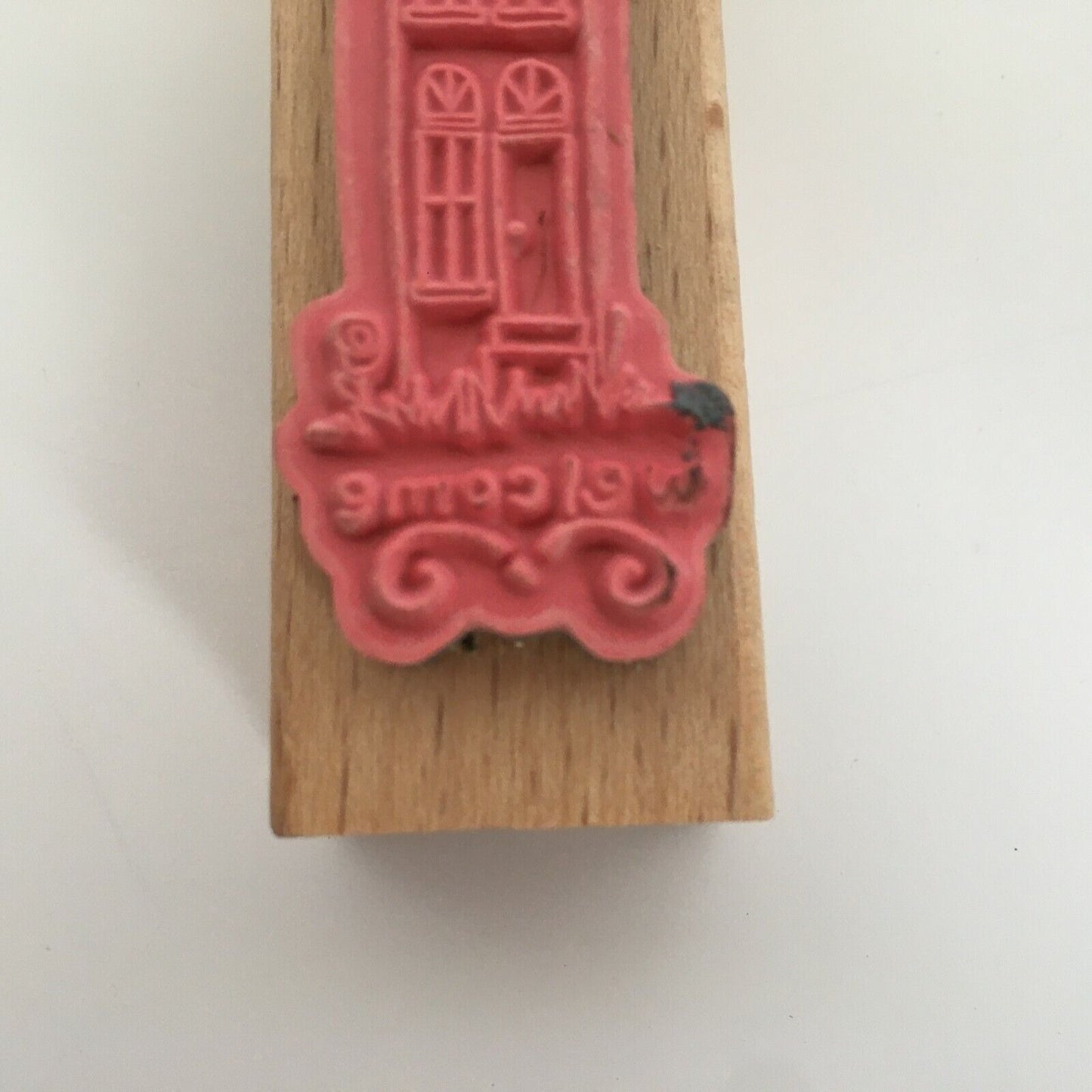 Hampton Art Studio G Rubber Stamp Welcome House Real Estate Agent Card Making