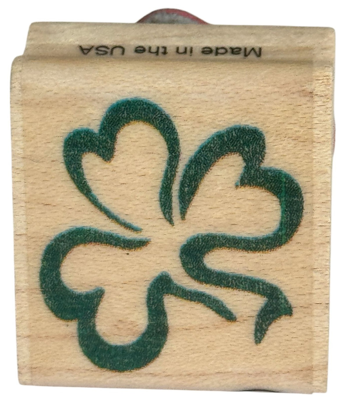 Hampton Art Rubber Stamp Clover Leaf Shamrock St Patricks Day Card Making Saint