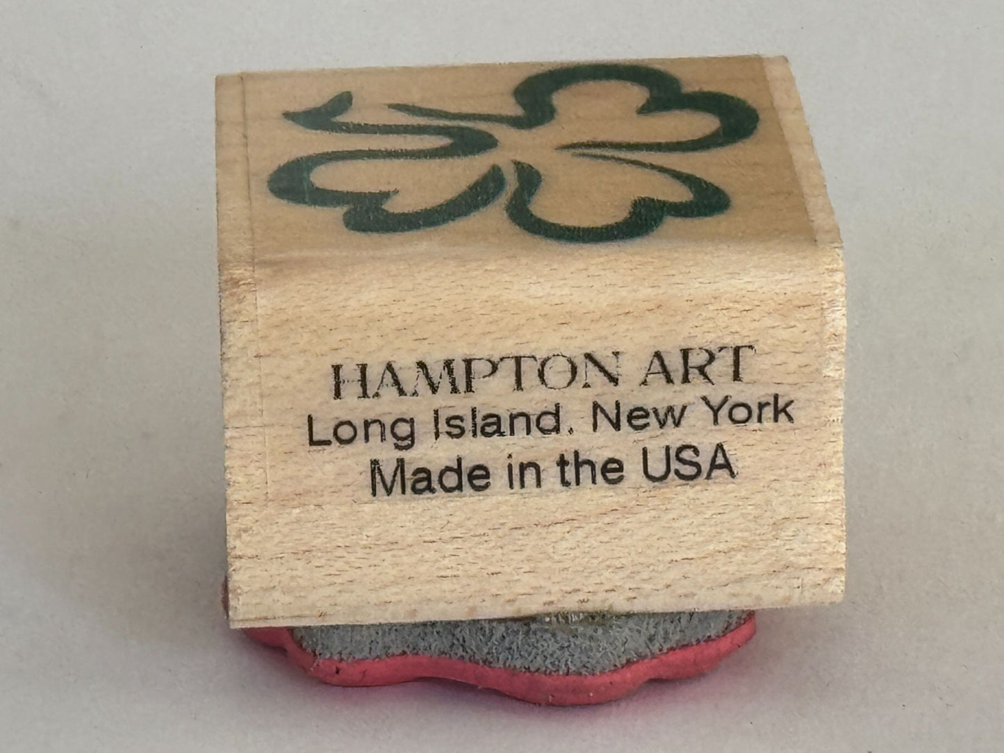 Hampton Art Rubber Stamp Clover Leaf Shamrock St Patricks Day Card Making Saint