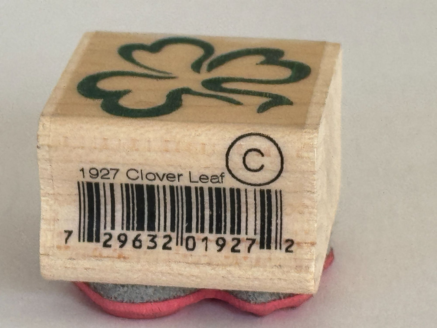 Hampton Art Rubber Stamp Clover Leaf Shamrock St Patricks Day Card Making Saint