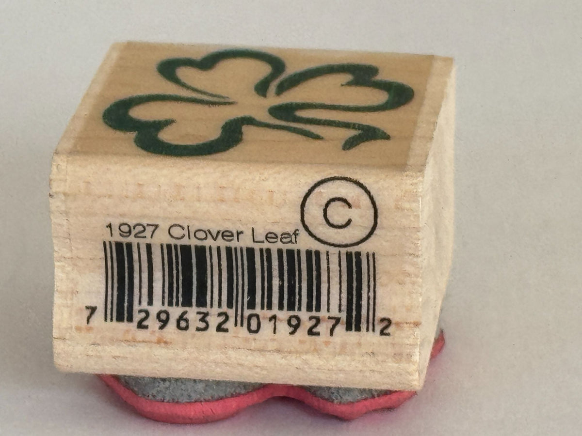 Hampton Art Rubber Stamp Clover Leaf Shamrock St Patricks Day Card Making Saint