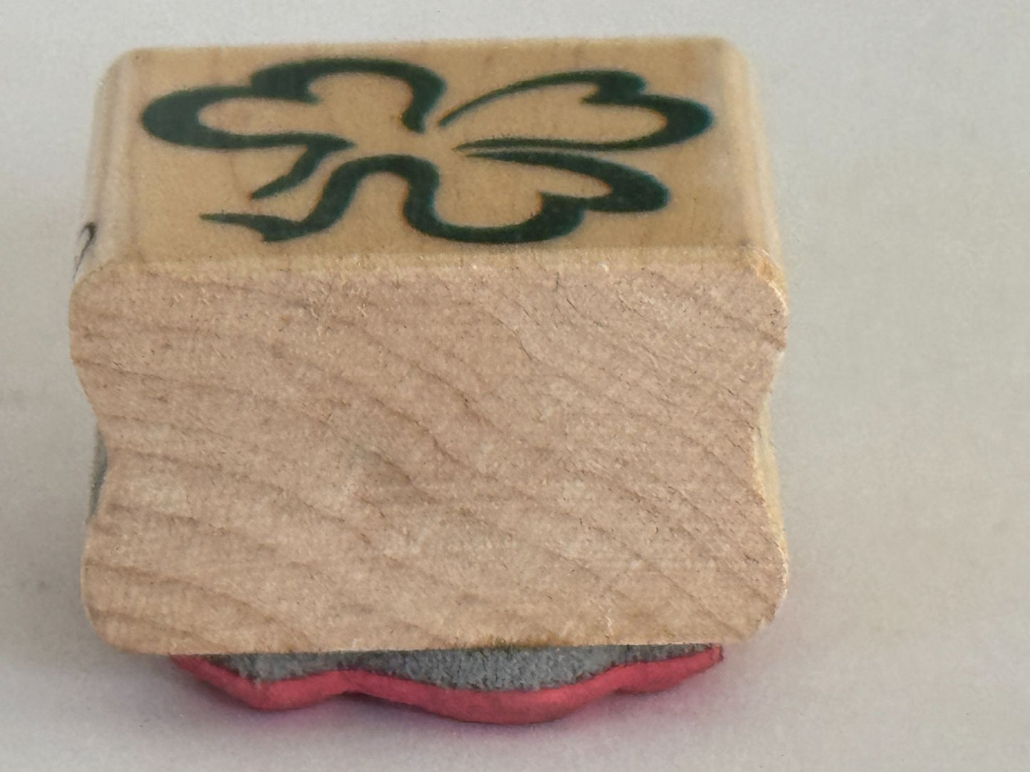 Hampton Art Rubber Stamp Clover Leaf Shamrock St Patricks Day Card Making Saint