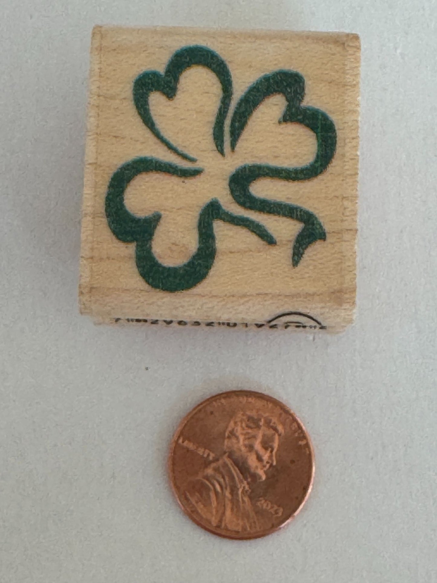 Hampton Art Rubber Stamp Clover Leaf Shamrock St Patricks Day Card Making Saint