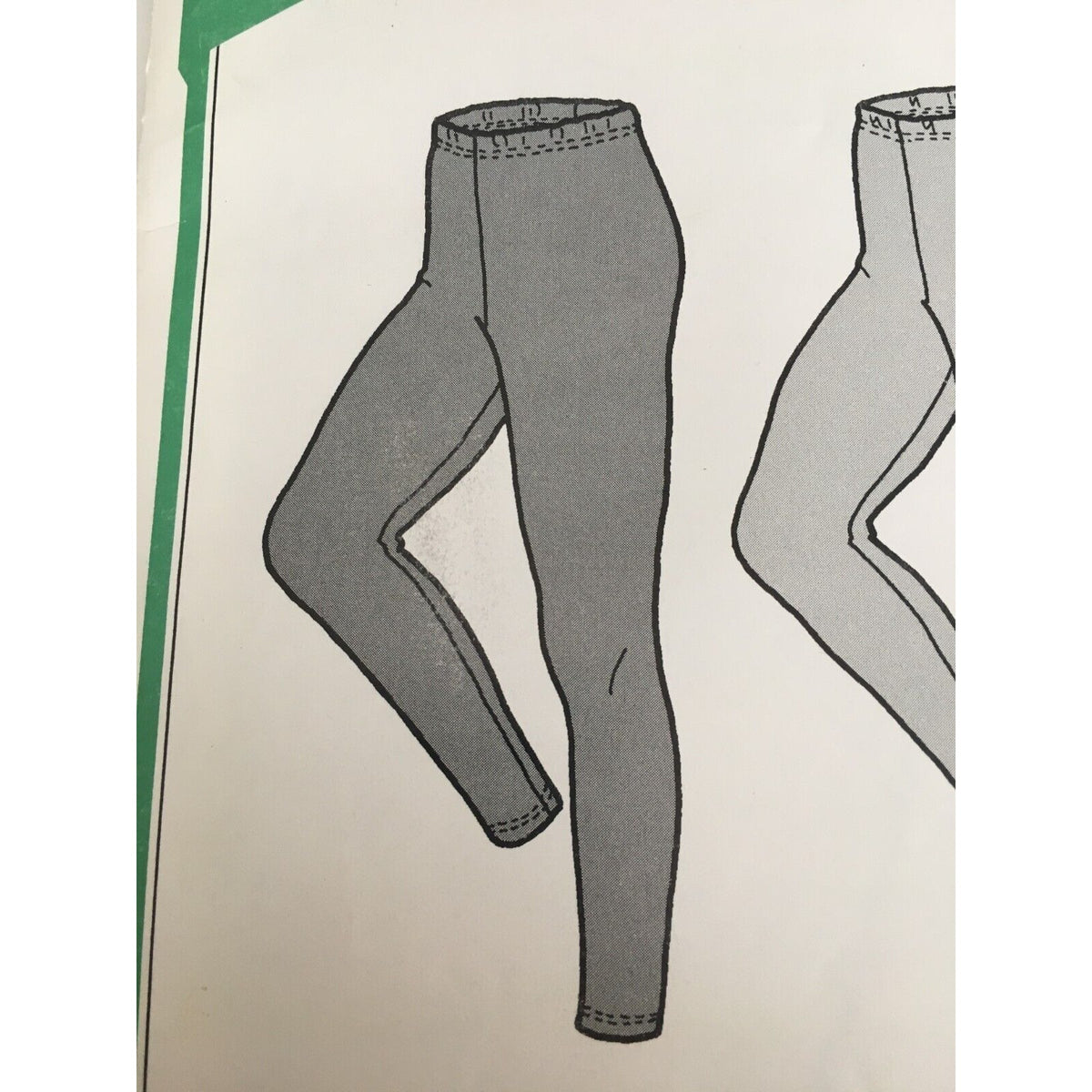 The Green Pepper Sewing Pattern F757 Misses Sportights Capris Athletic S M L UC