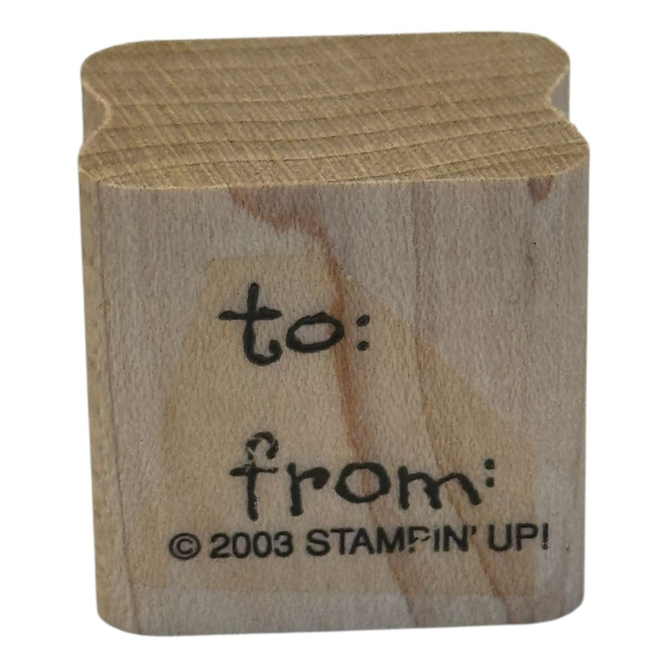 Stampin Up Rubber Stamp To and From Gift Tag Card Making Words Wrap Presents