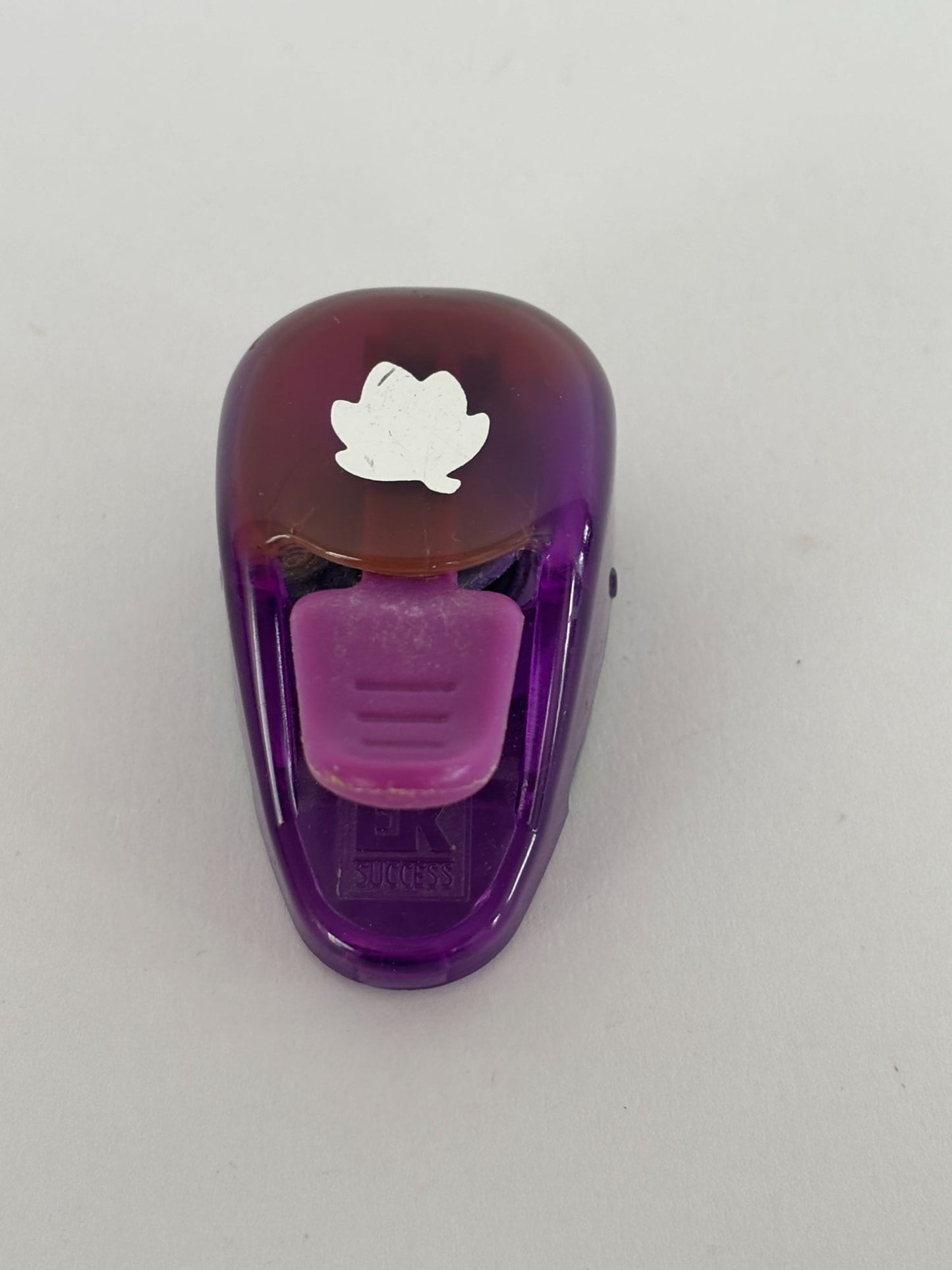 EK Success Paper Punch Leaf Shape Craft Small Fall Season Purple Whale Tail