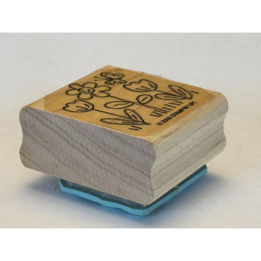 Stampin Up Rubber Stamp Flowers Butterfly Garden Spring Card Making