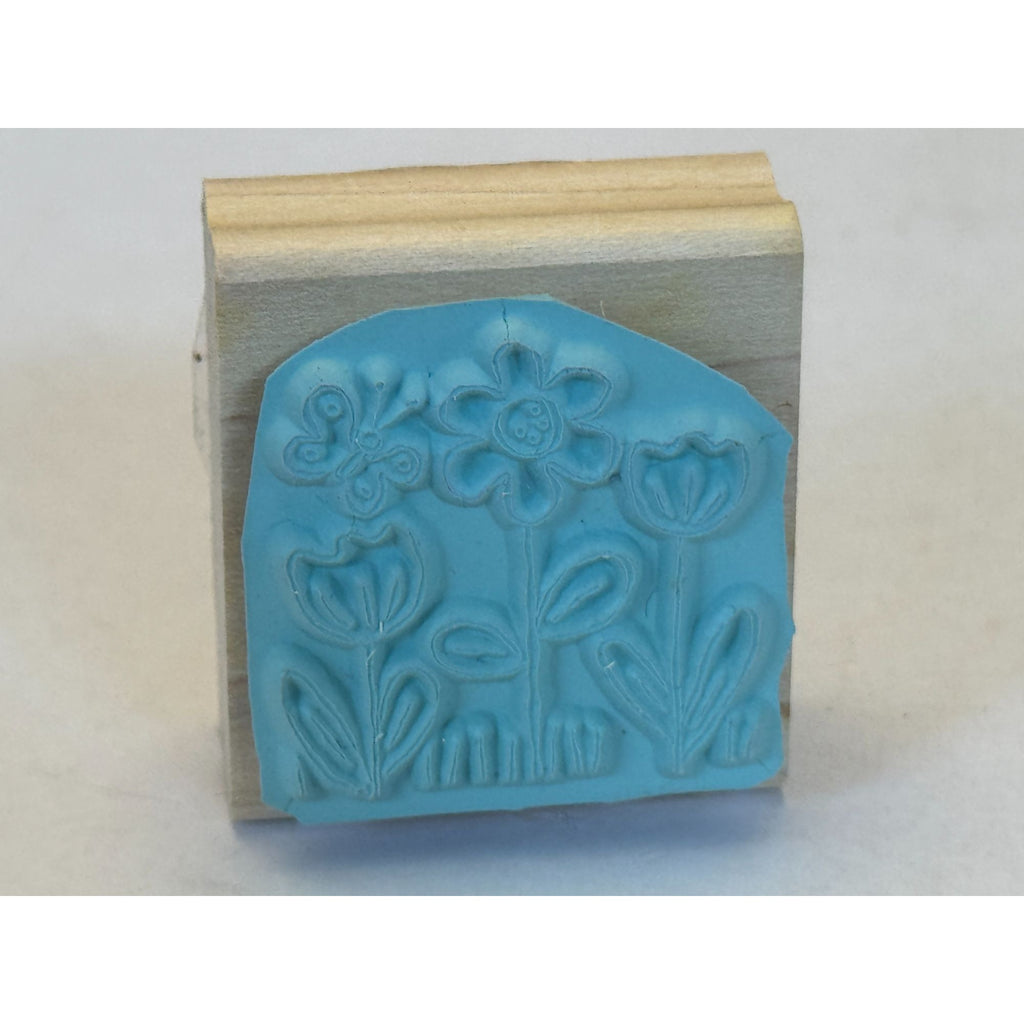 Stampin Up Rubber Stamp Flowers Butterfly Garden Spring Card Making