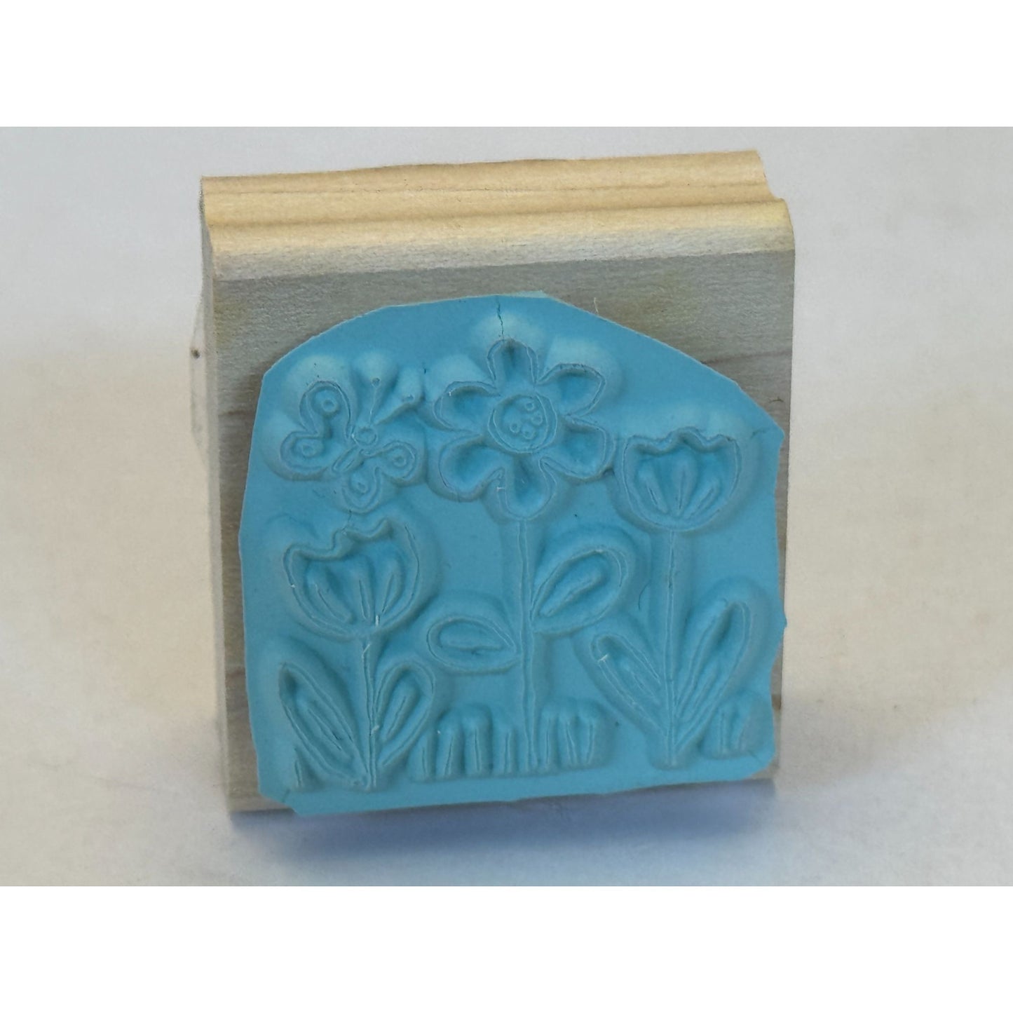 Stampin Up Rubber Stamp Flowers Butterfly Garden Spring Card Making