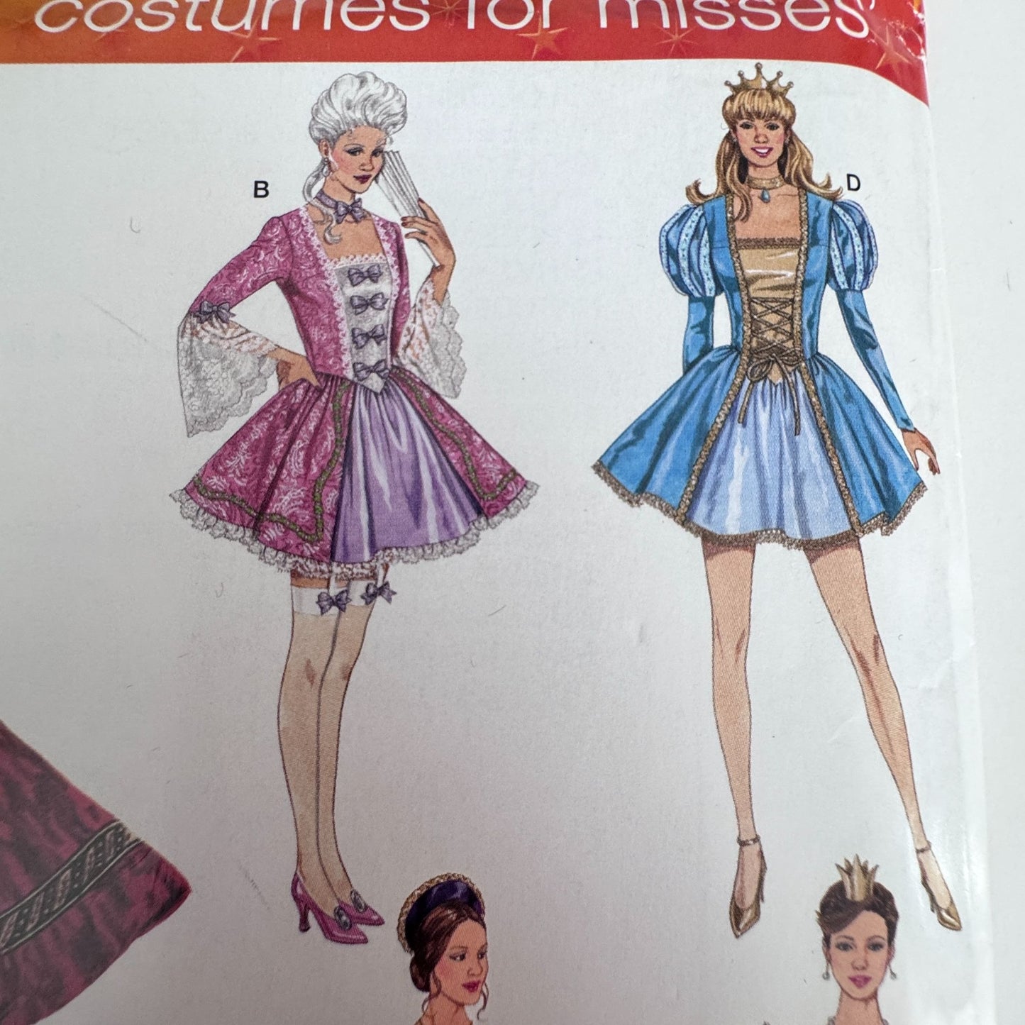 Simplicity Sewing Pattern 2832 Fantasy Costume Royal Princess Dress 14-20 Uncut Renaissance Fairy Tale