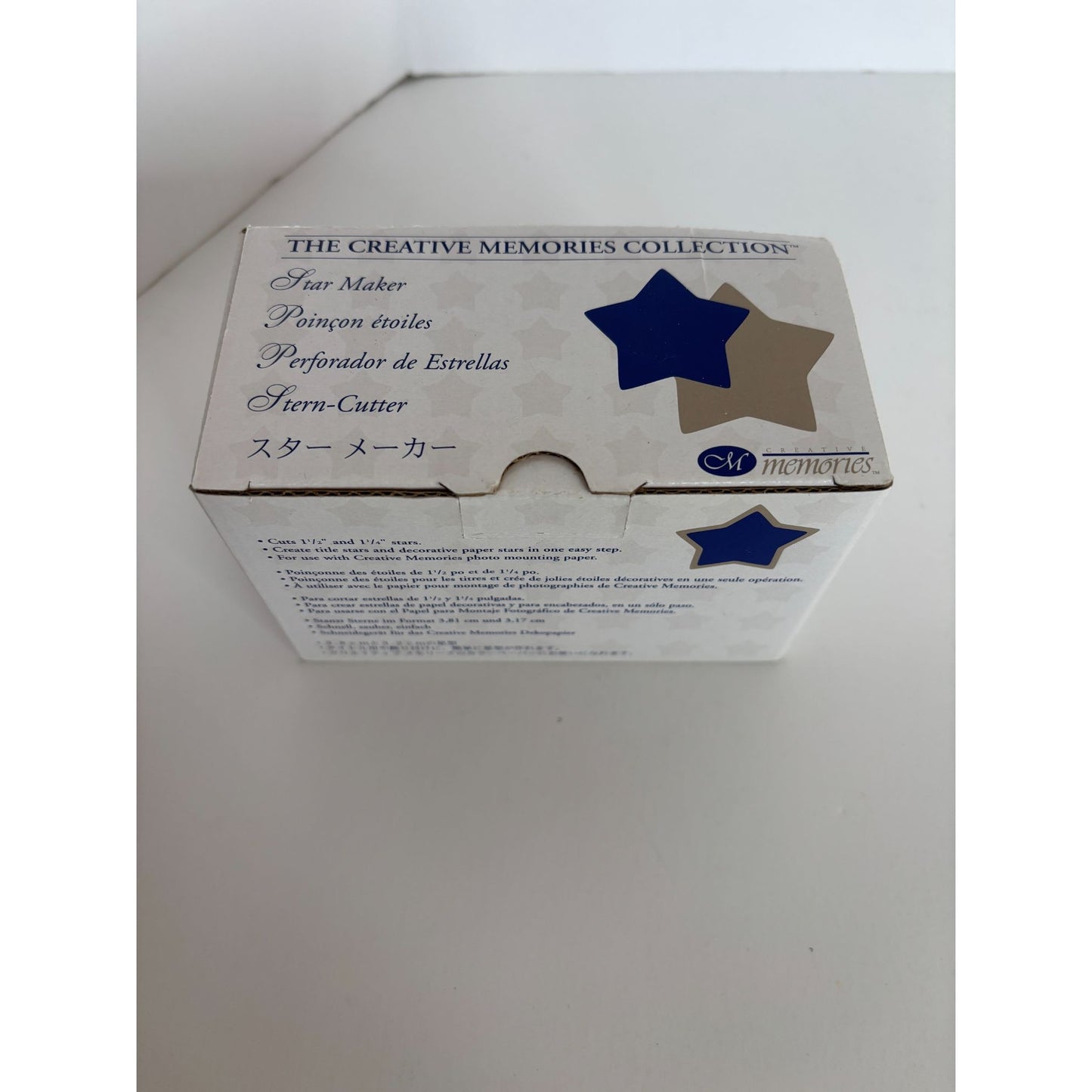 Creative Memories Paper Punch Set Star Maker 1.5 and 1.25 inch Card Making Craft
