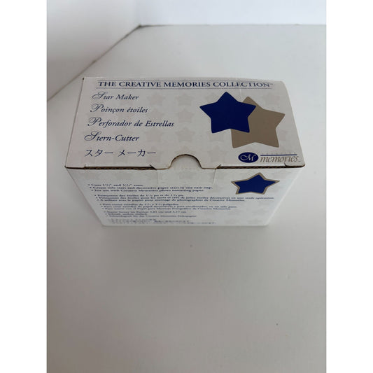 Creative Memories Paper Punch Set Star Maker 1.5 and 1.25 inch Card Making Craft