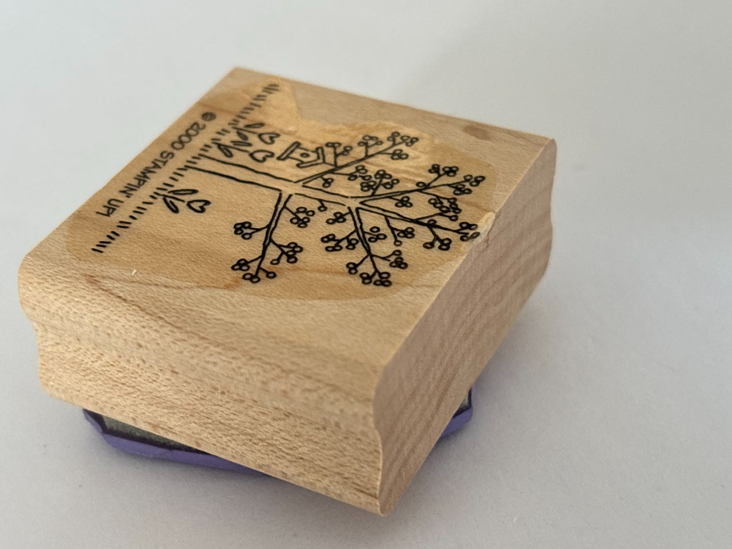 Stampin Up Rubber Stamp Tree Birdhouse Heart Flowers Summer Season Nature Craft