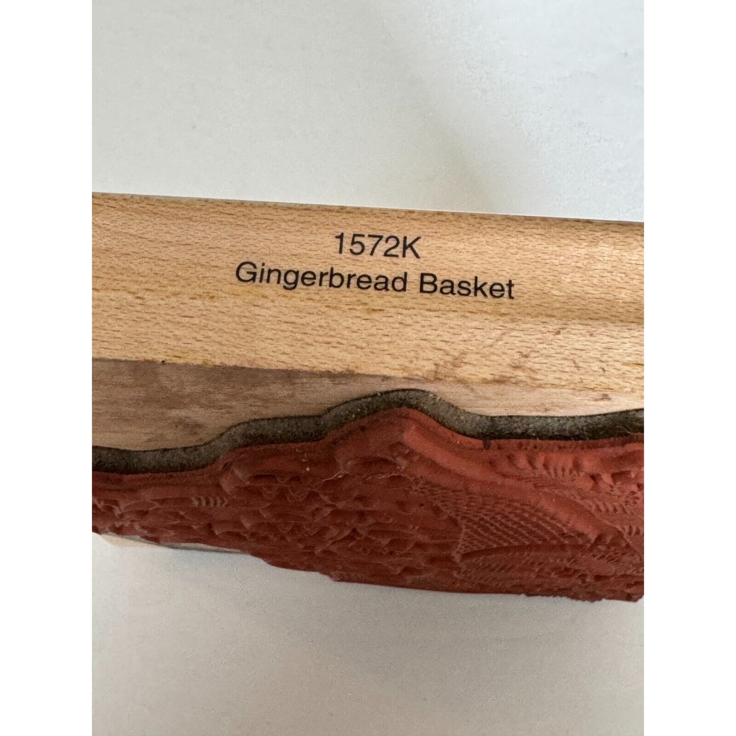 Penny Black Rubber Stamp Gingerbread Basket Christmas Card Holiday Baking Big