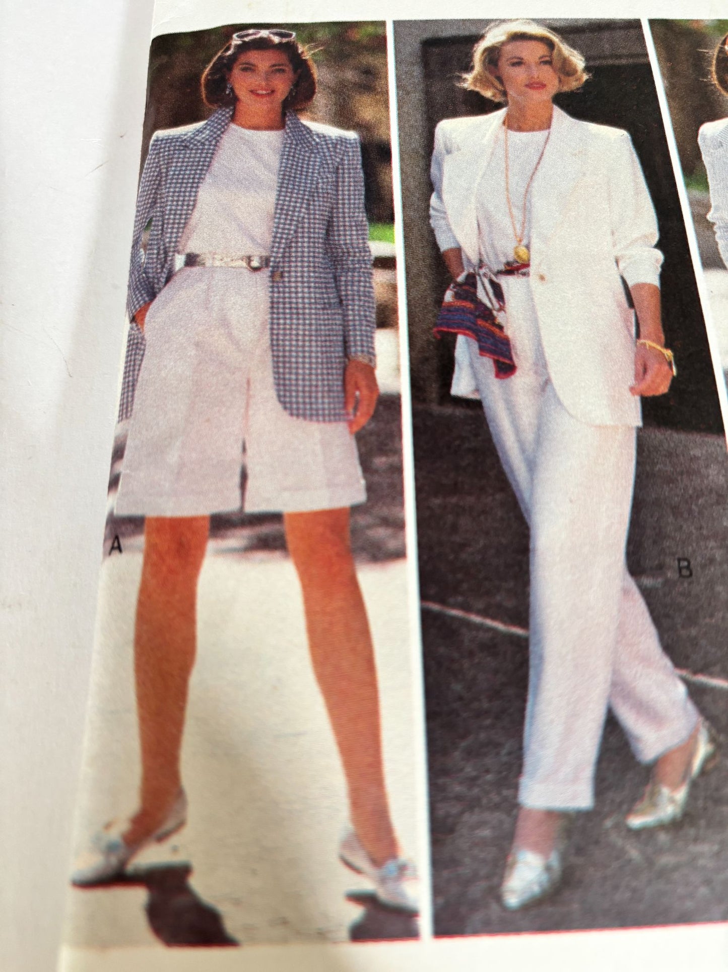 Butterick Sewing Pattern 6651 90s Power Suit Jacket Shorts Pants Top Easy 12-16 Uncut