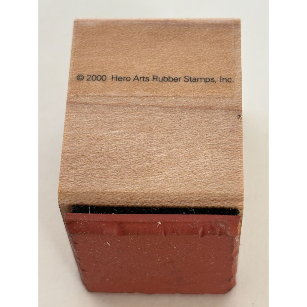Hero Arts Rubber Stamp Square Background Card Making Shape Rough Edges 1 inch