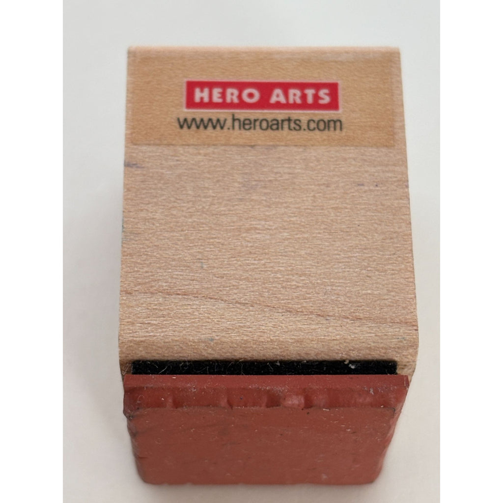 Hero Arts Rubber Stamp Square Background Card Making Shape Rough Edges 1 inch