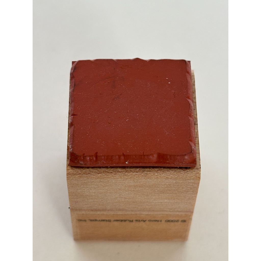 Hero Arts Rubber Stamp Square Background Card Making Shape Rough Edges 1 inch