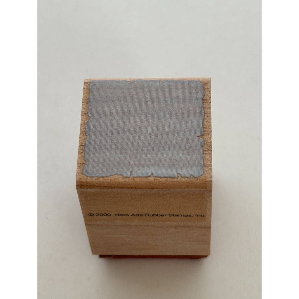 Hero Arts Rubber Stamp Square Background Card Making Shape Rough Edges 1 inch