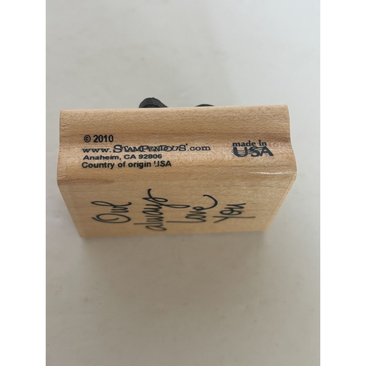 Stampendous Rubber Stamp Owl Always Love You Pun Card Making Sentiment Word E260