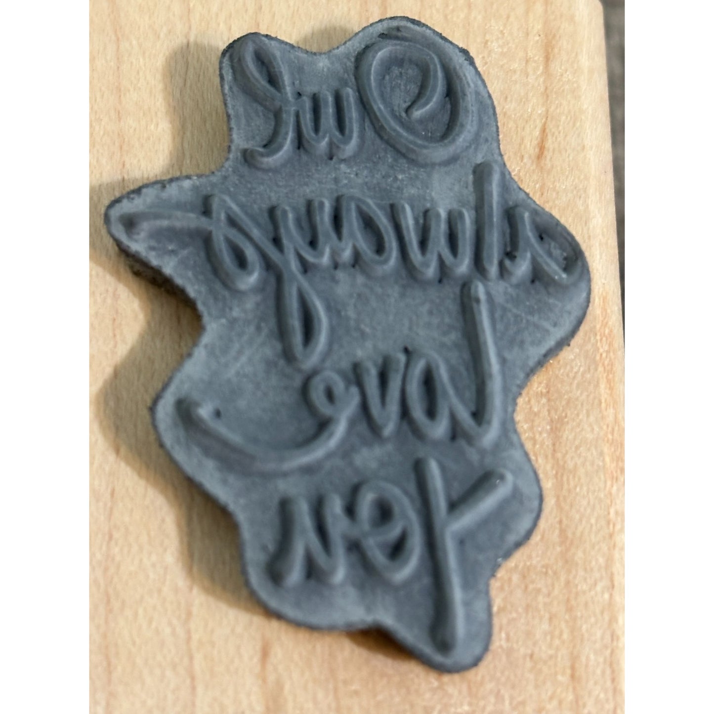 Stampendous Rubber Stamp Owl Always Love You Pun Card Making Sentiment Word E260