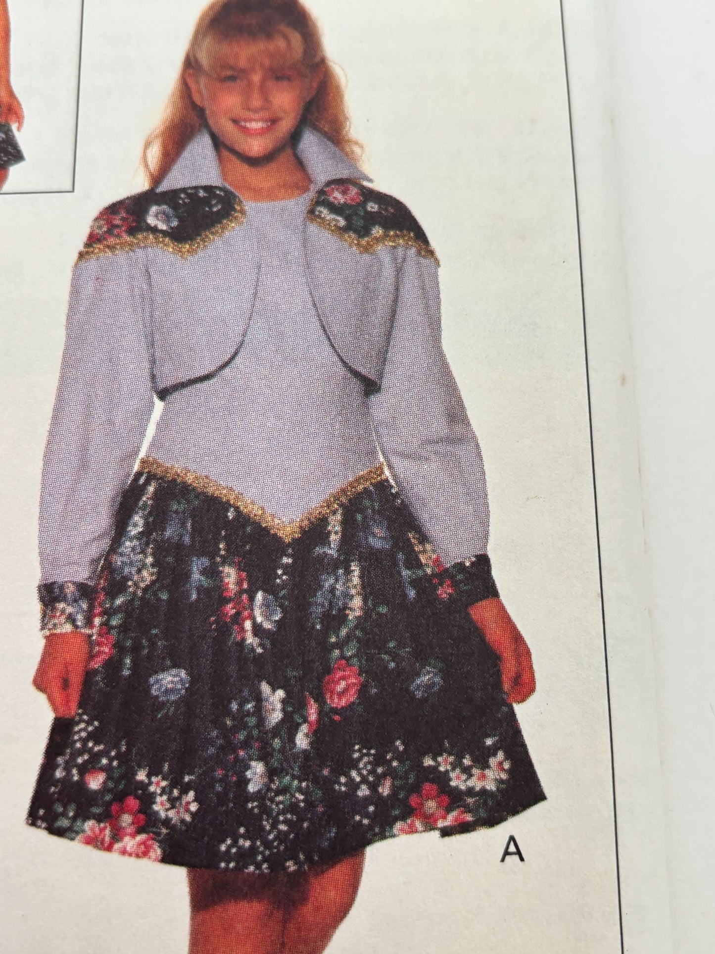 Butterick Sewing Pattern 6602 Girls Party Dress Tiered Ruffles Easy 12 14 Uncut