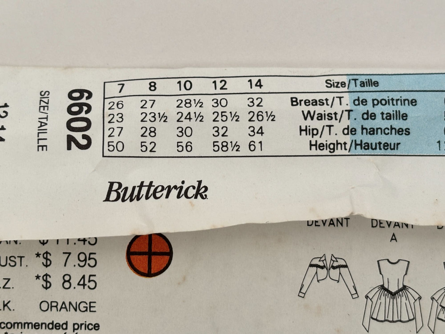 Butterick Sewing Pattern 6602 Girls Party Dress Tiered Ruffles Easy 12 14 Uncut