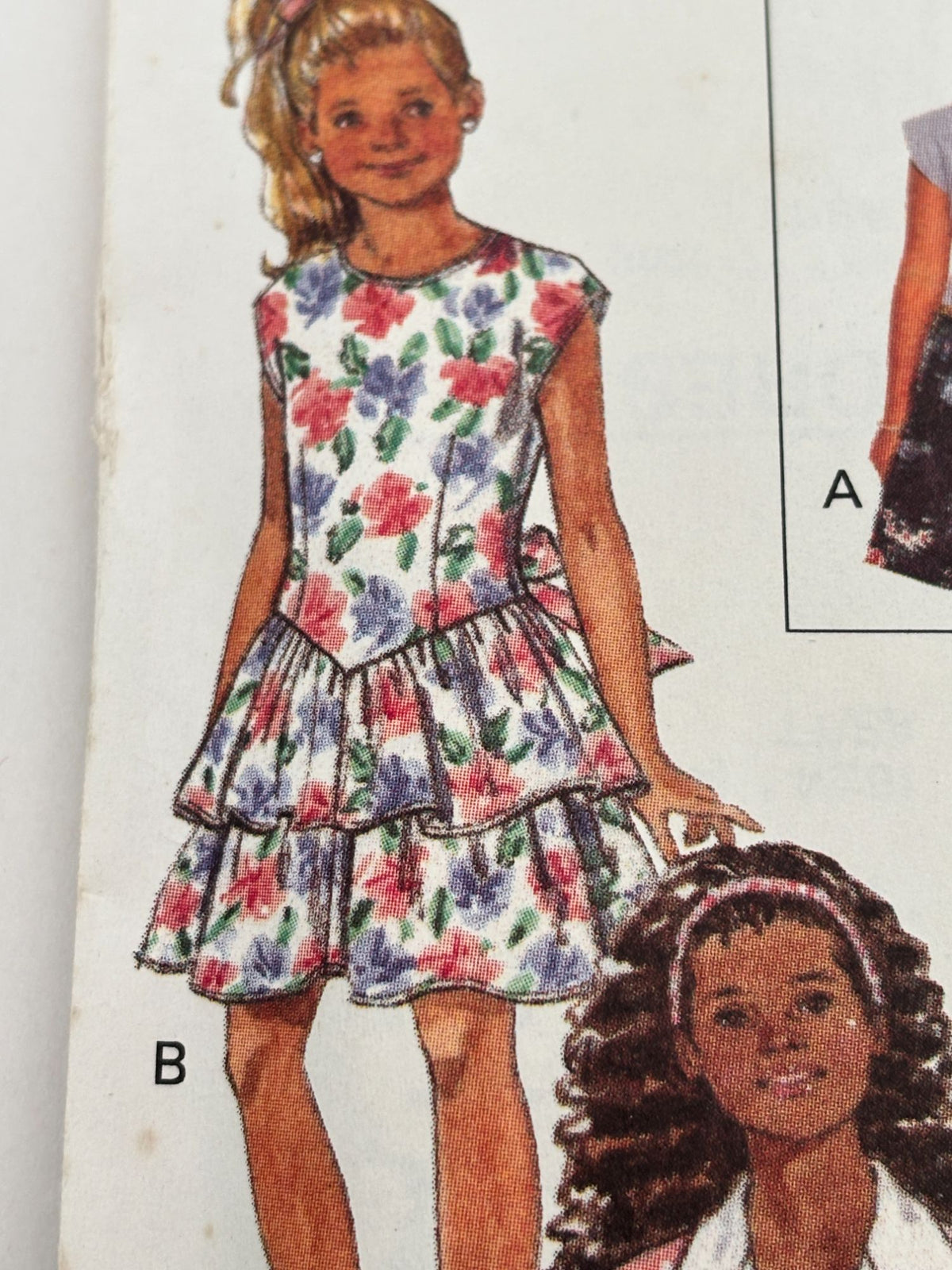 Butterick Sewing Pattern 6602 Girls Party Dress Tiered Ruffles Easy 12 14 Uncut