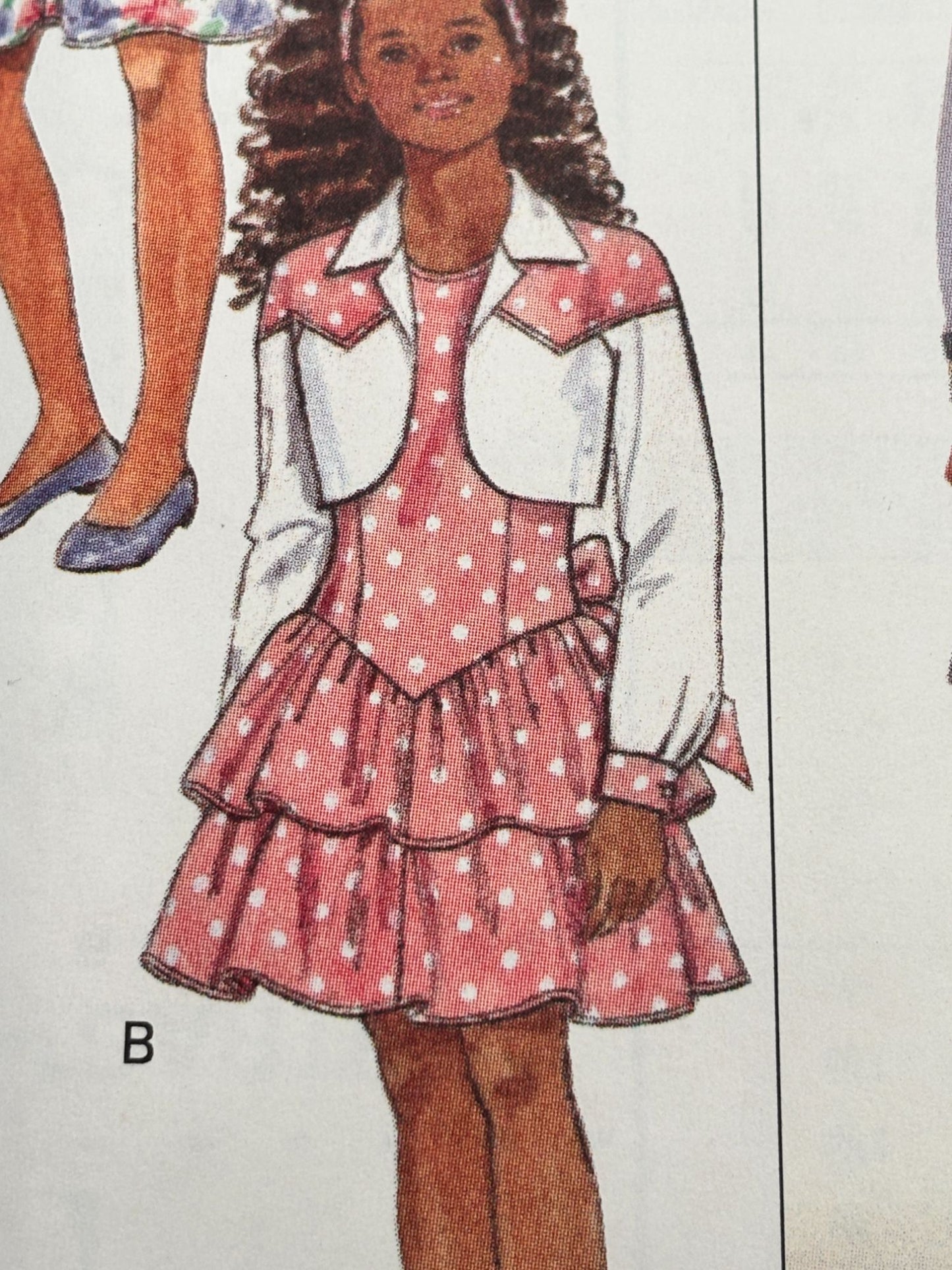 Butterick Sewing Pattern 6602 Girls Party Dress Tiered Ruffles Easy 12 14 Uncut