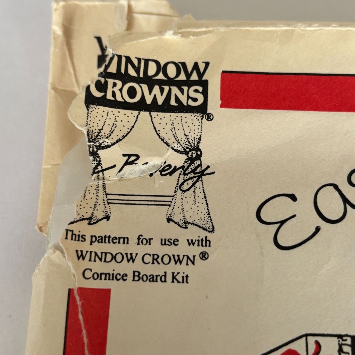 Beverly Window Crowns Sewing Pattern Easy No Sew Cornice Board Covering 1993 90s