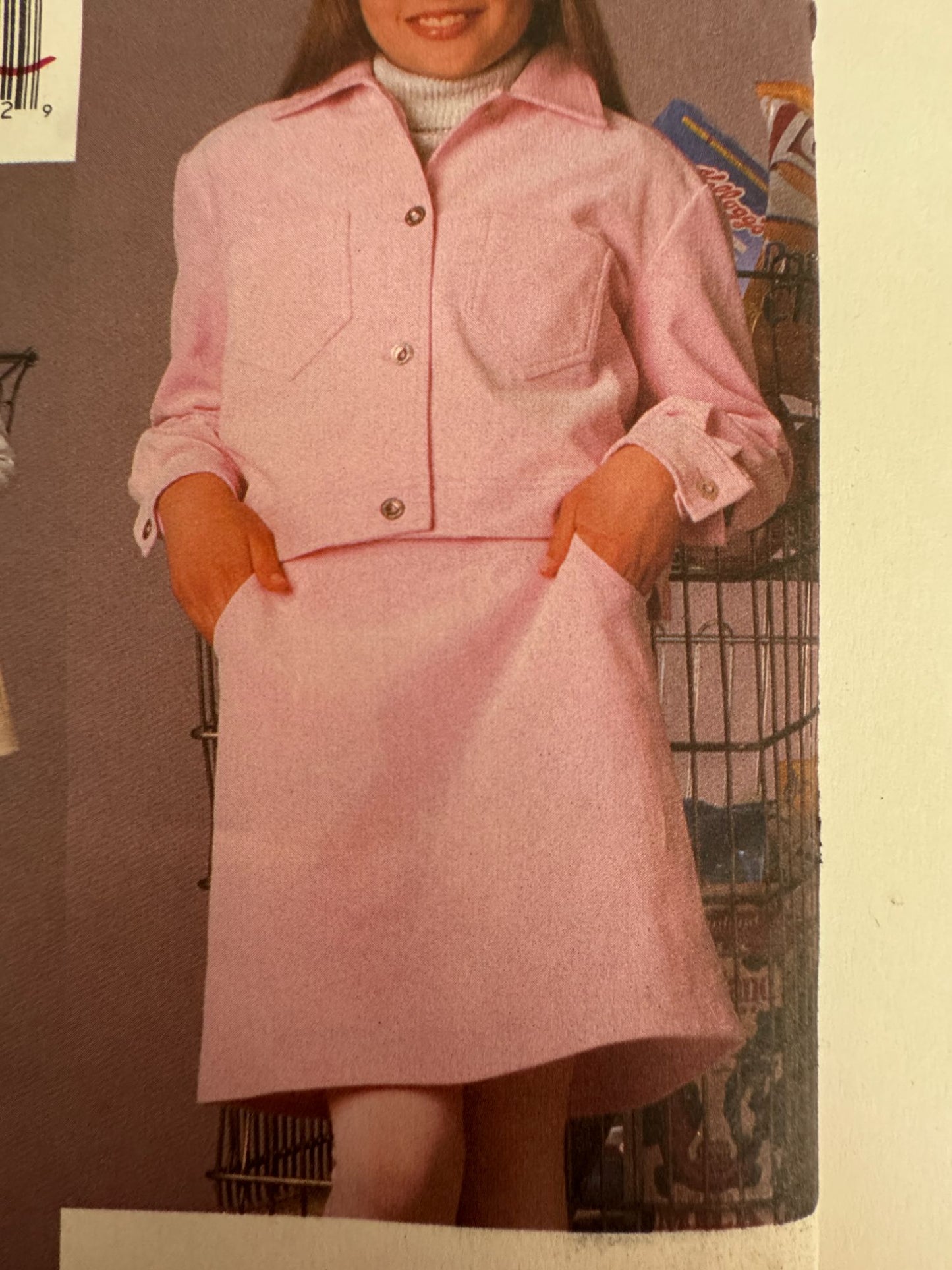 Vogue Sewing Pattern 9556 Jumper Jacket Skirt Outfit 90s Y2K Style Girls 7-10 UC