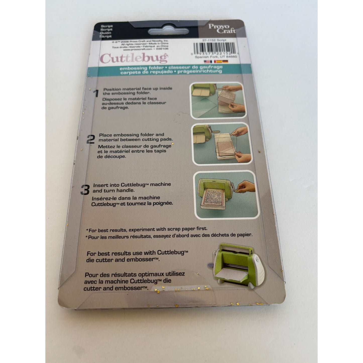 Cuttlebug Embossing Folder Script Crafting Tool Provo Craft Writing Background