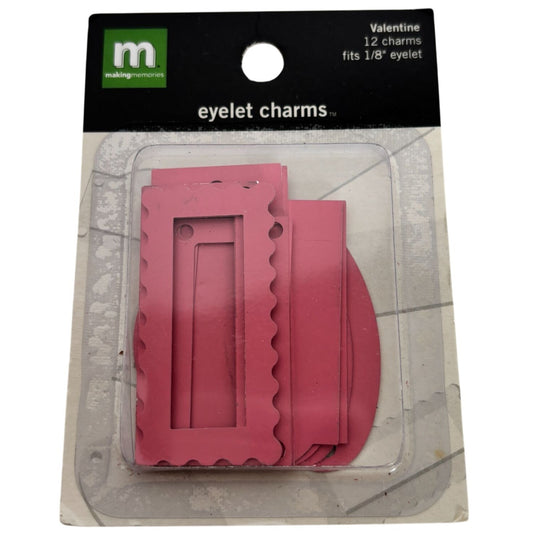 Making Memories Eyelet Charms Tags Valentine Scrapbooking Embellishments Craft