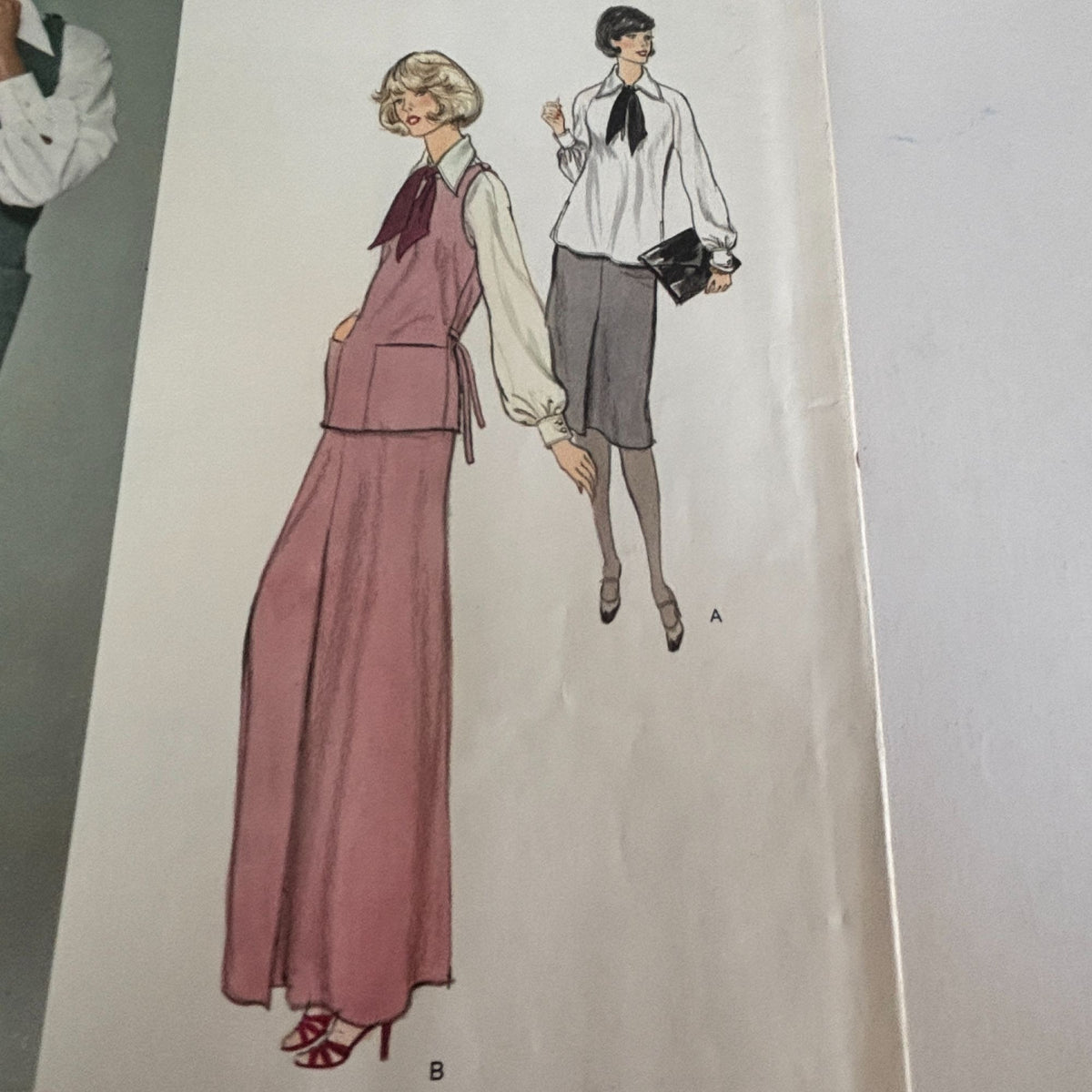 Vogue Paris Original Sewing Pattern 1397 Chloe 1970s Designer Top Skirt 12 Uncut Romantic