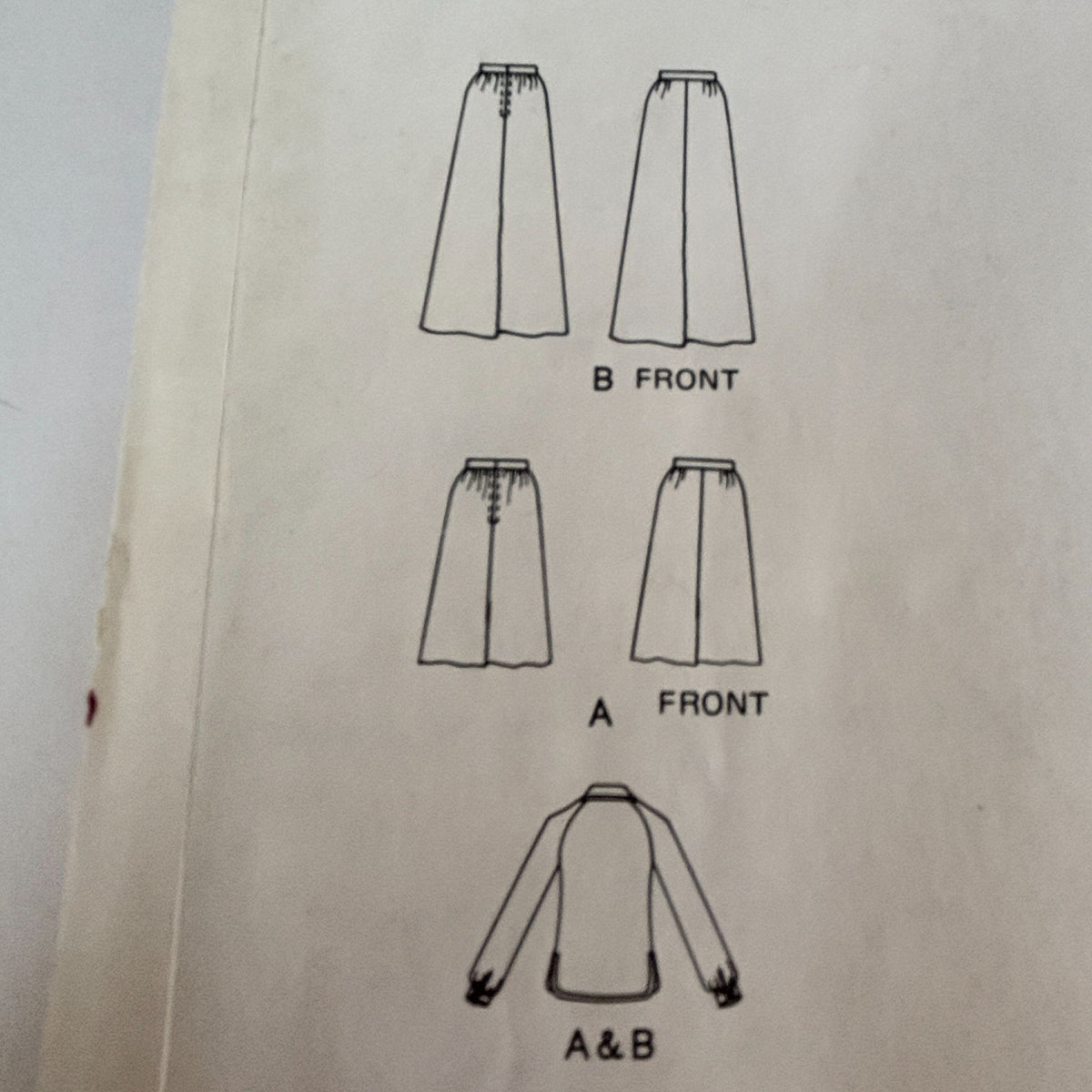 Vogue Paris Original Sewing Pattern 1397 Chloe 1970s Designer Top Skirt 12 Uncut Romantic