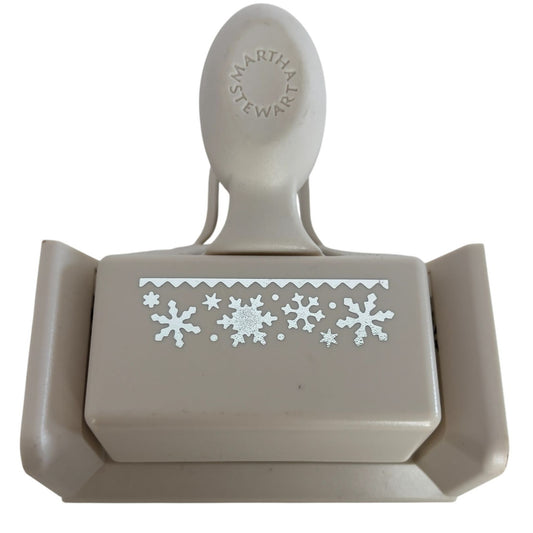 Martha Stewart Paper Punch Snowflake Snow Flurry Border Christmas Card Making