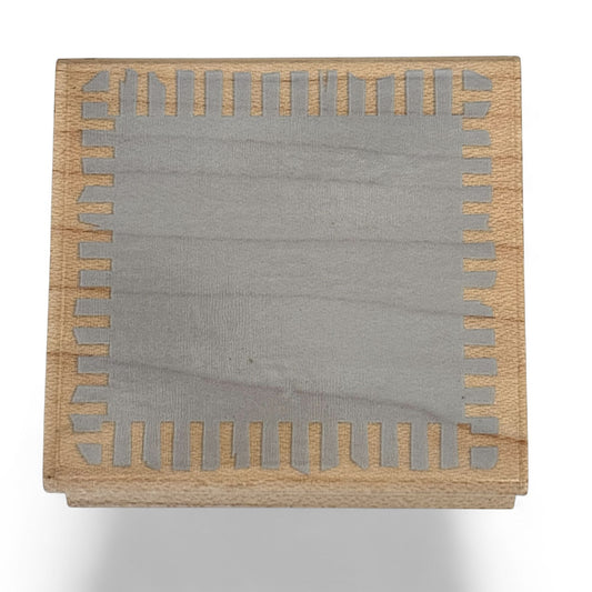 Hero Arts Rubber Stamp Small Fluted Block Framed Texture Background Square E2290 Mixed Media